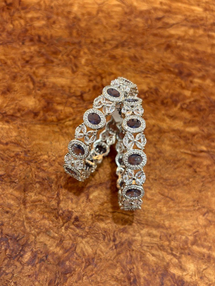white stone bangles BN149